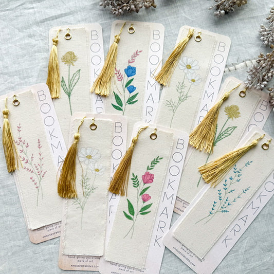 Canvas Bookmarks- Floral