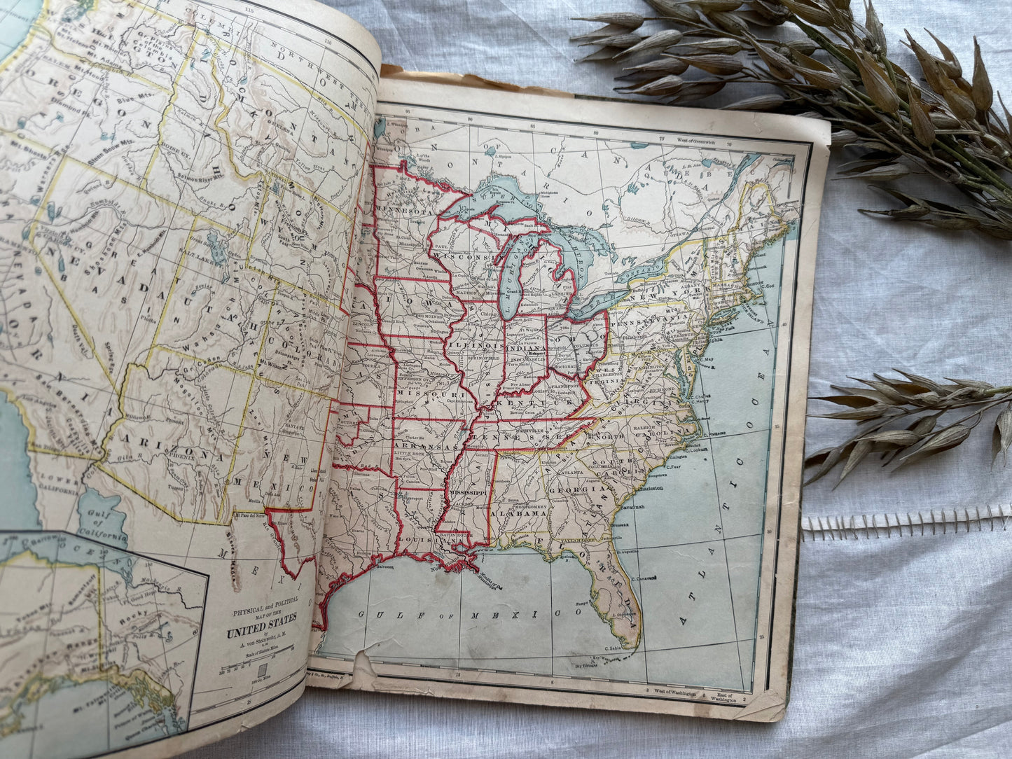 Vintage Geography Textbook