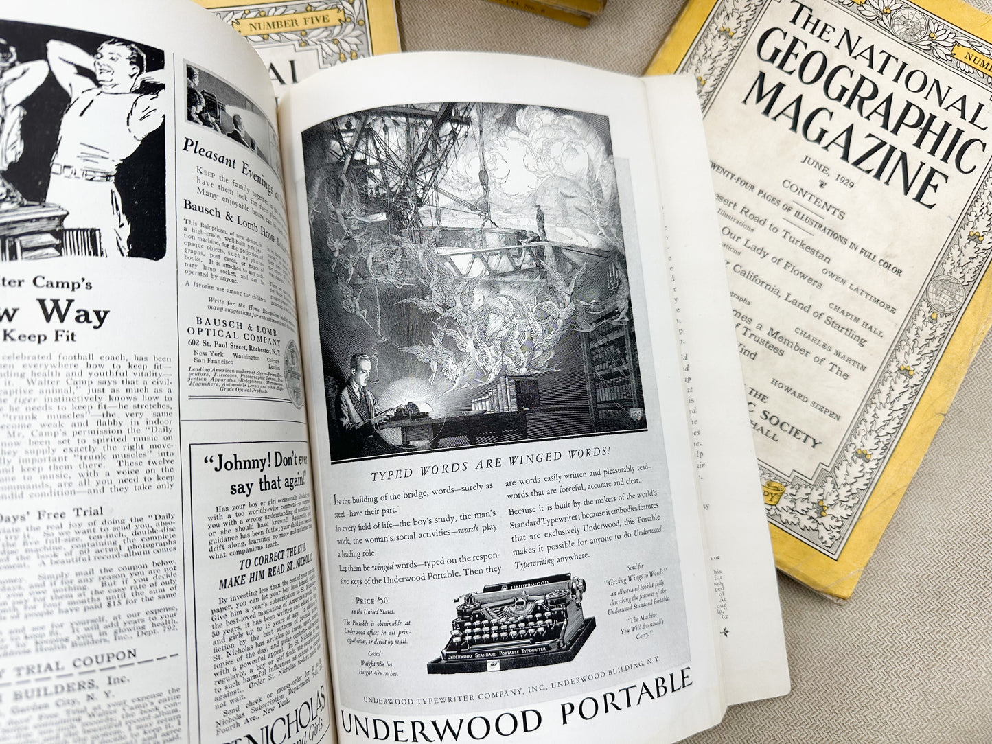 1920's National Geographic Magazines (16 available)