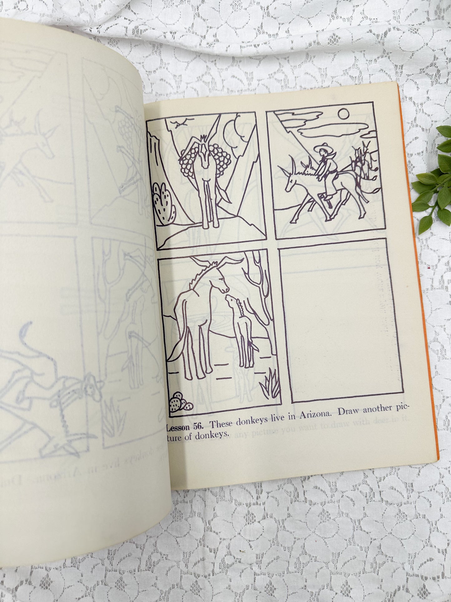 Vintage Art Book with Vellum Sheets