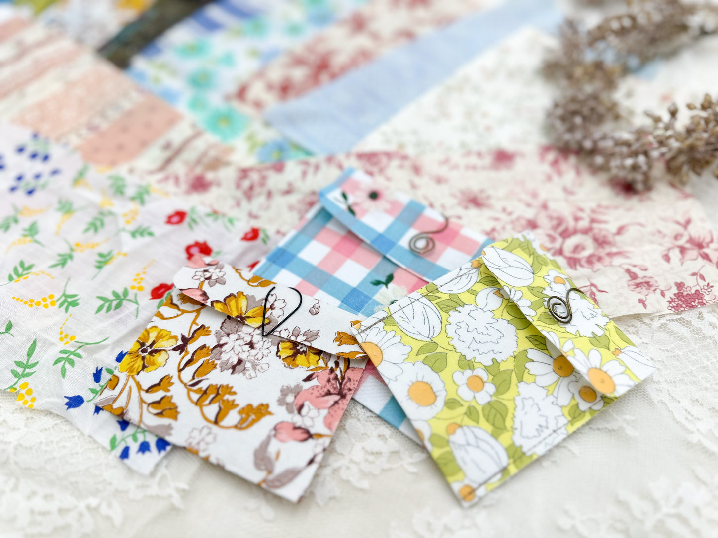 Printed Fabric Bundle- Great for freezer paper envelopes