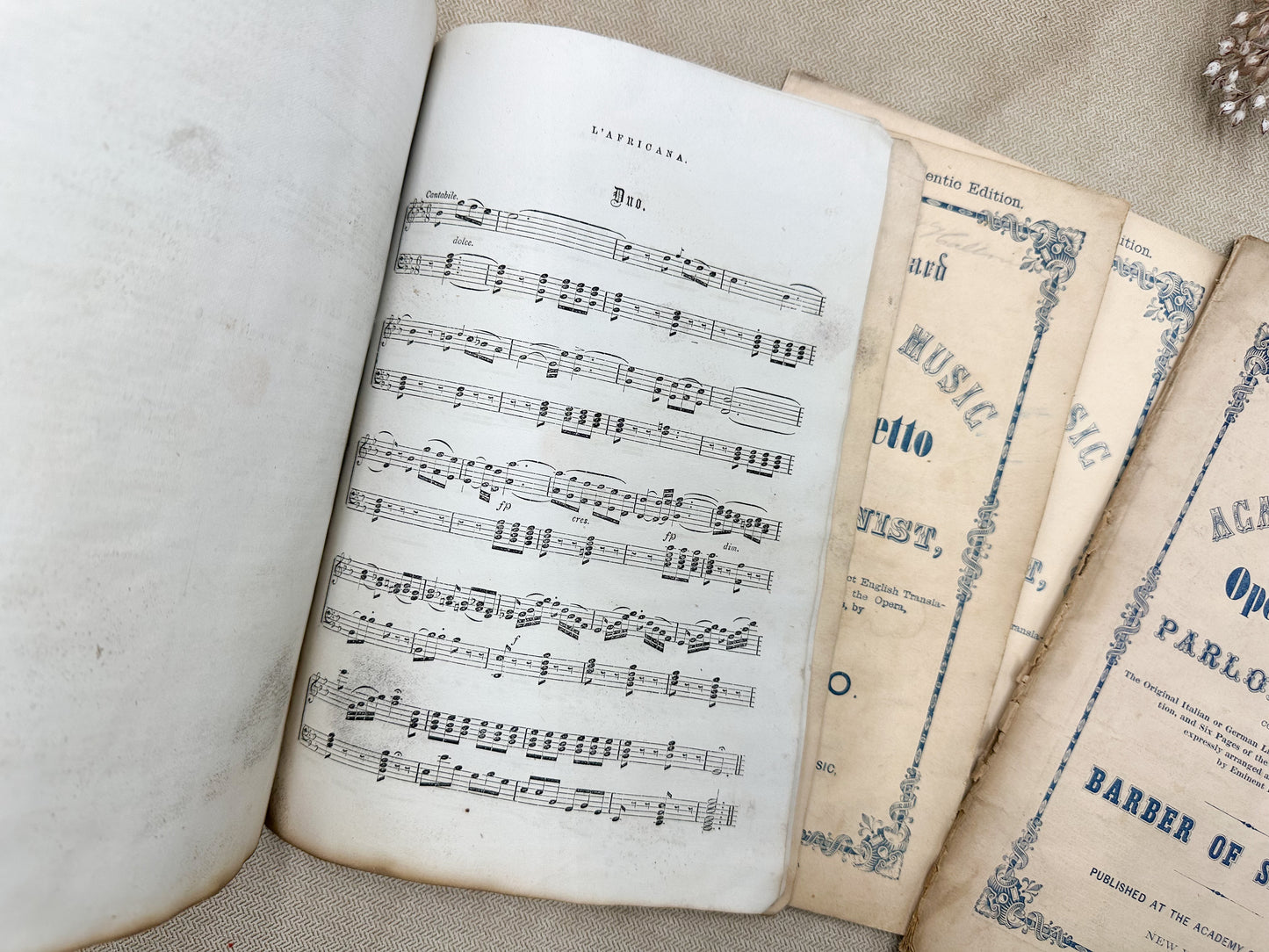 Vintage Academy of Music (Set of 4)