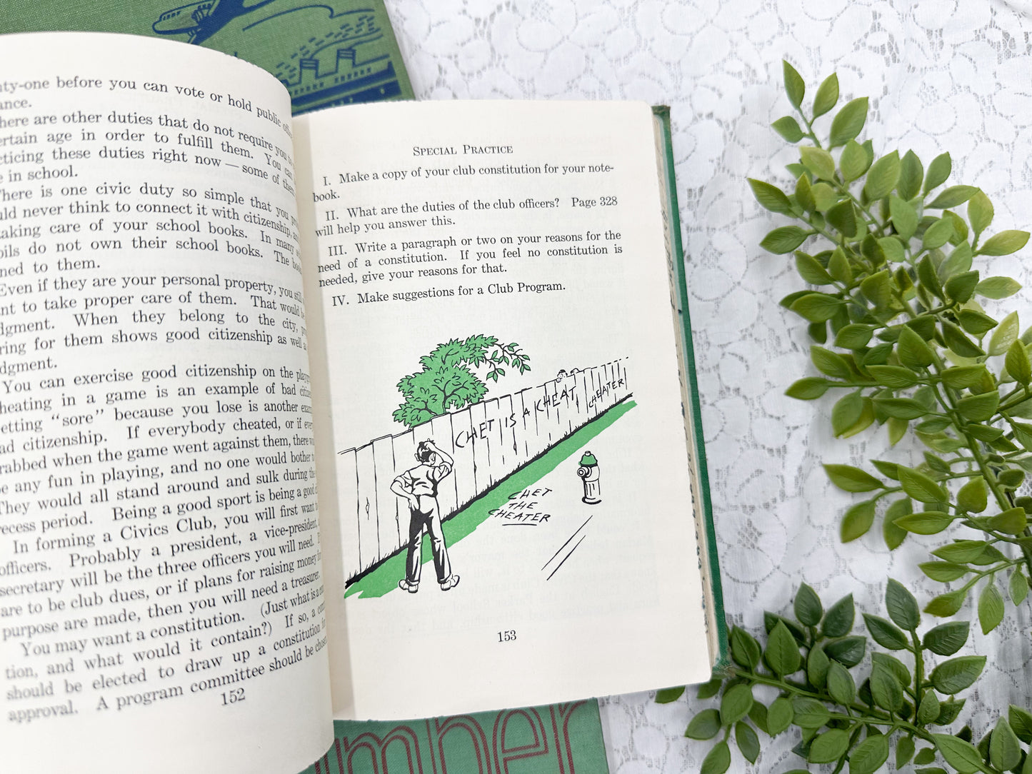 Vintage Textbooks (Set of 3)