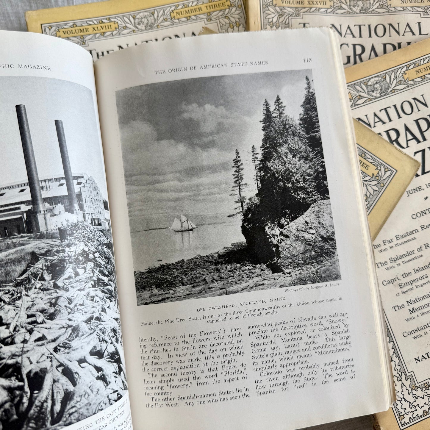 1920's National Geographic Magazines (67 available)