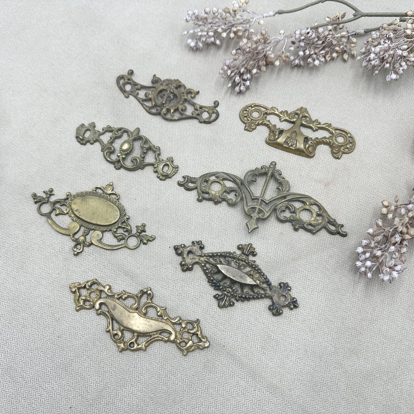 Vintage Hardware for Journal Covers (Seven Available)