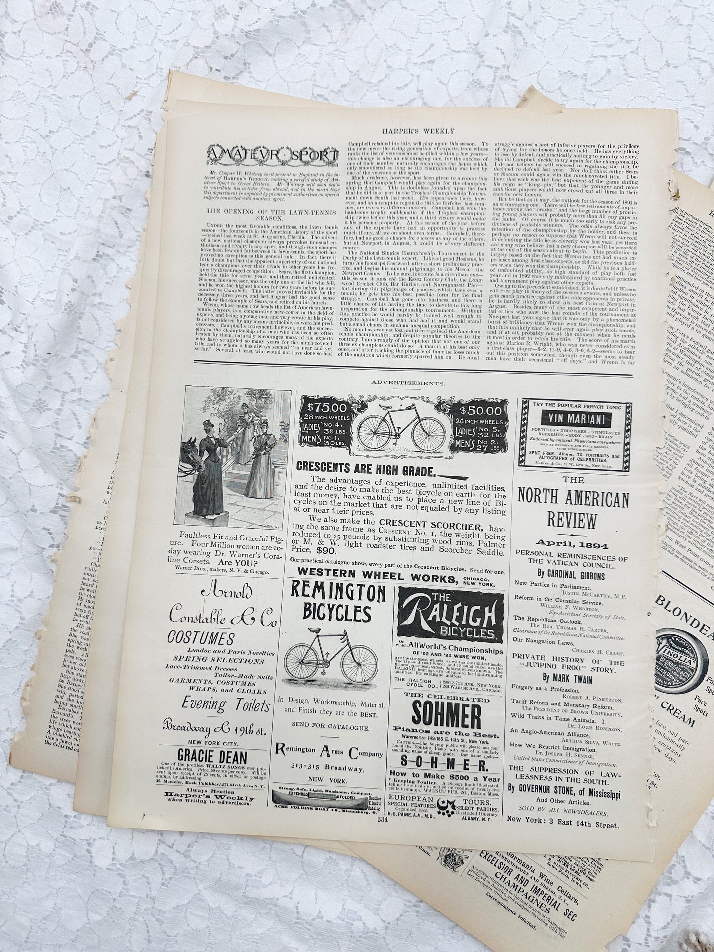 Vintage Magazine Page Set