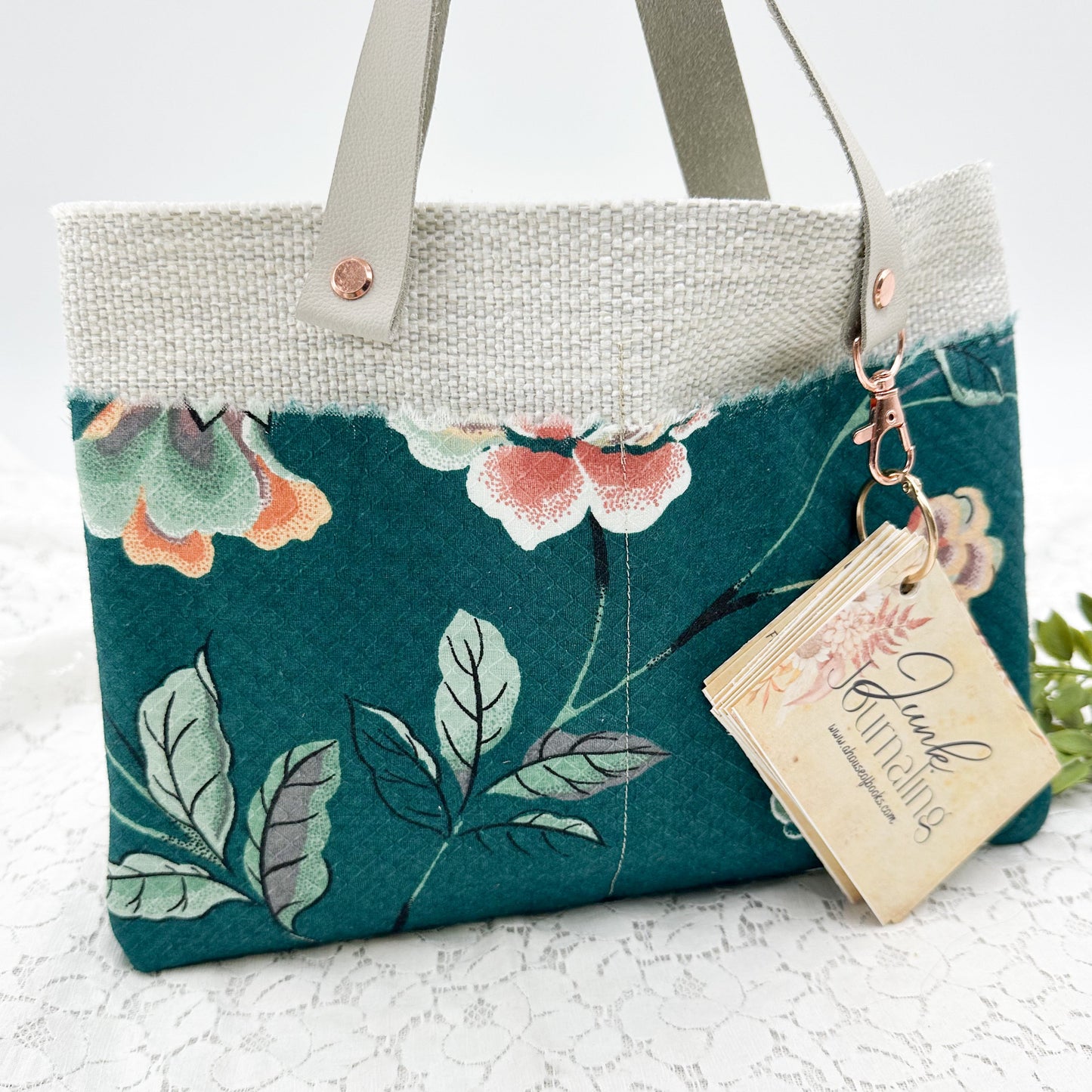 Floral Journal Kit with One of a Kind Journal and Ephemera
