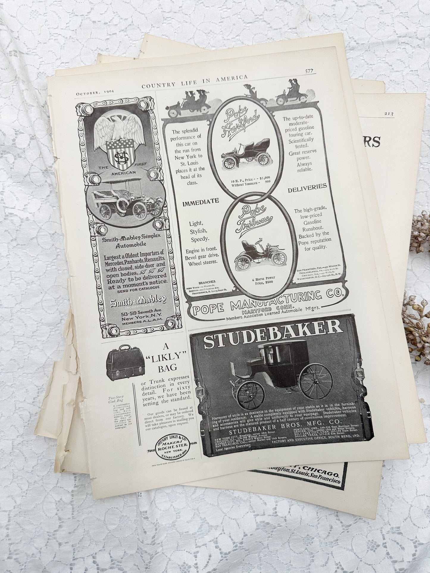 Vintage Magazine Page Set