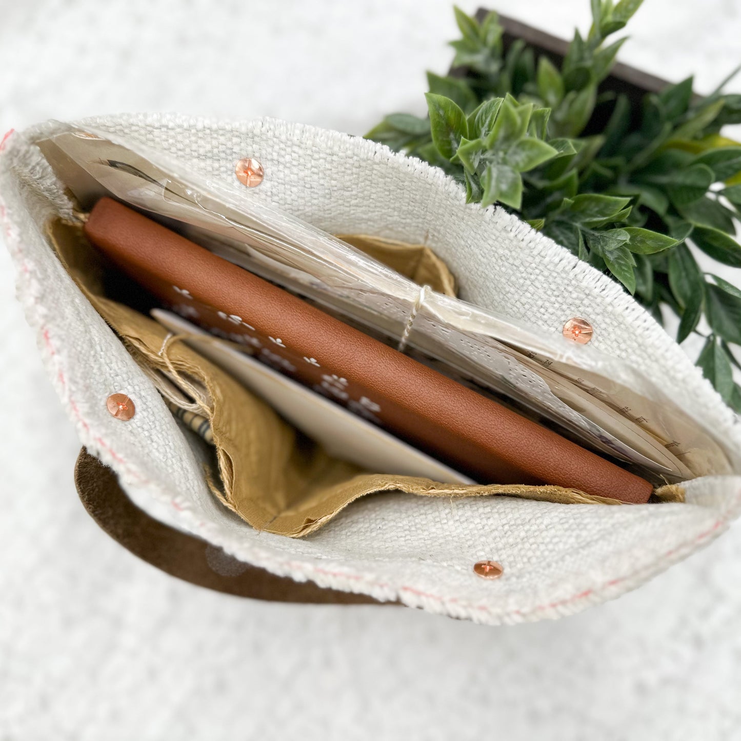 Floral Journal Kit with One of a Kind Journal and Ephemera