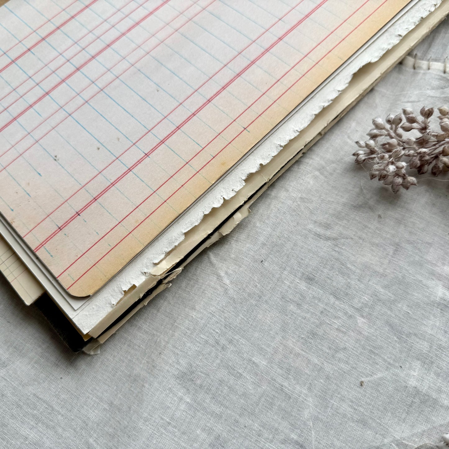 Vintage Mixed Media Journal- 9x12 inches