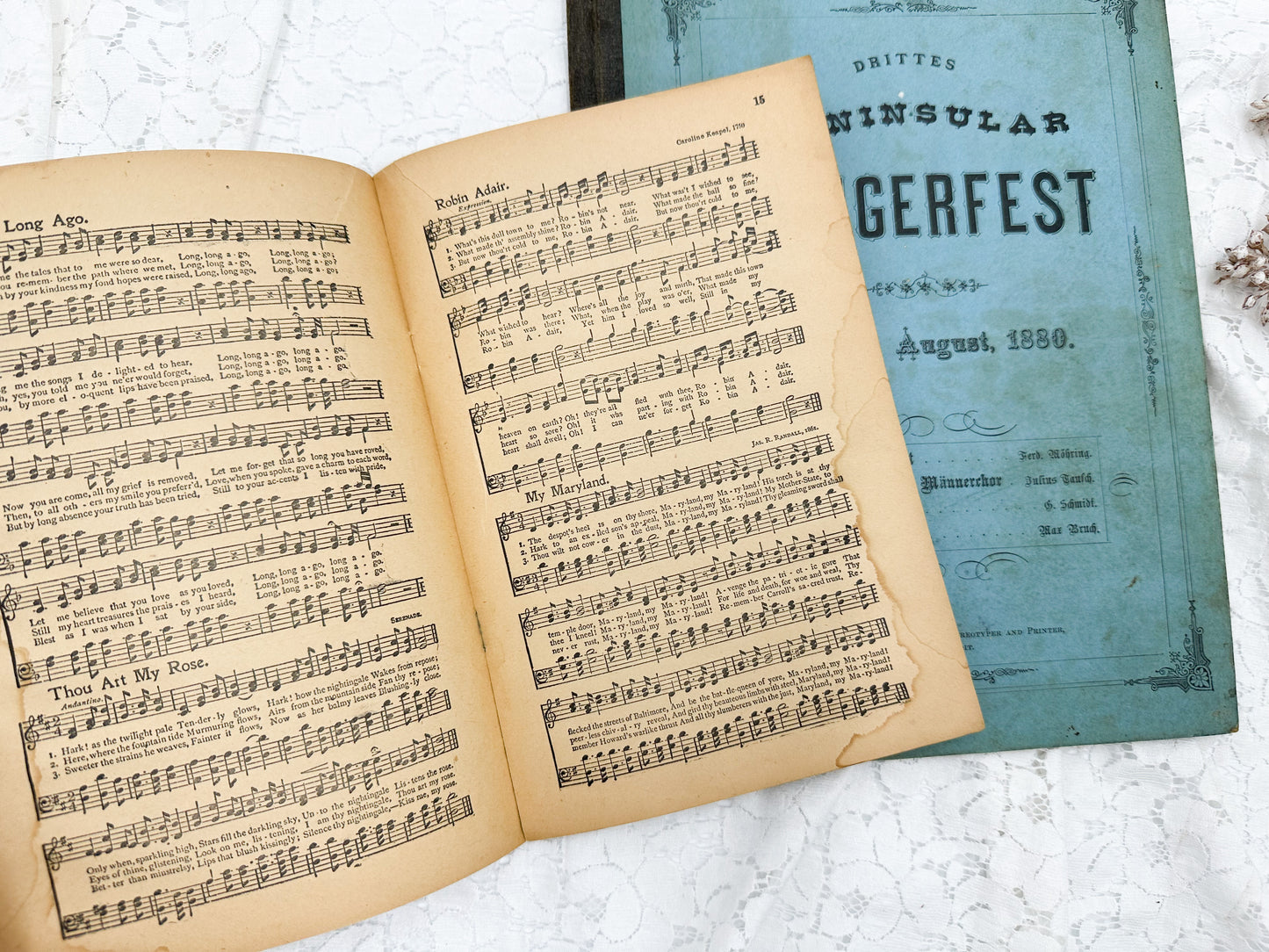 Vintage German Music Booklet and Book Cover