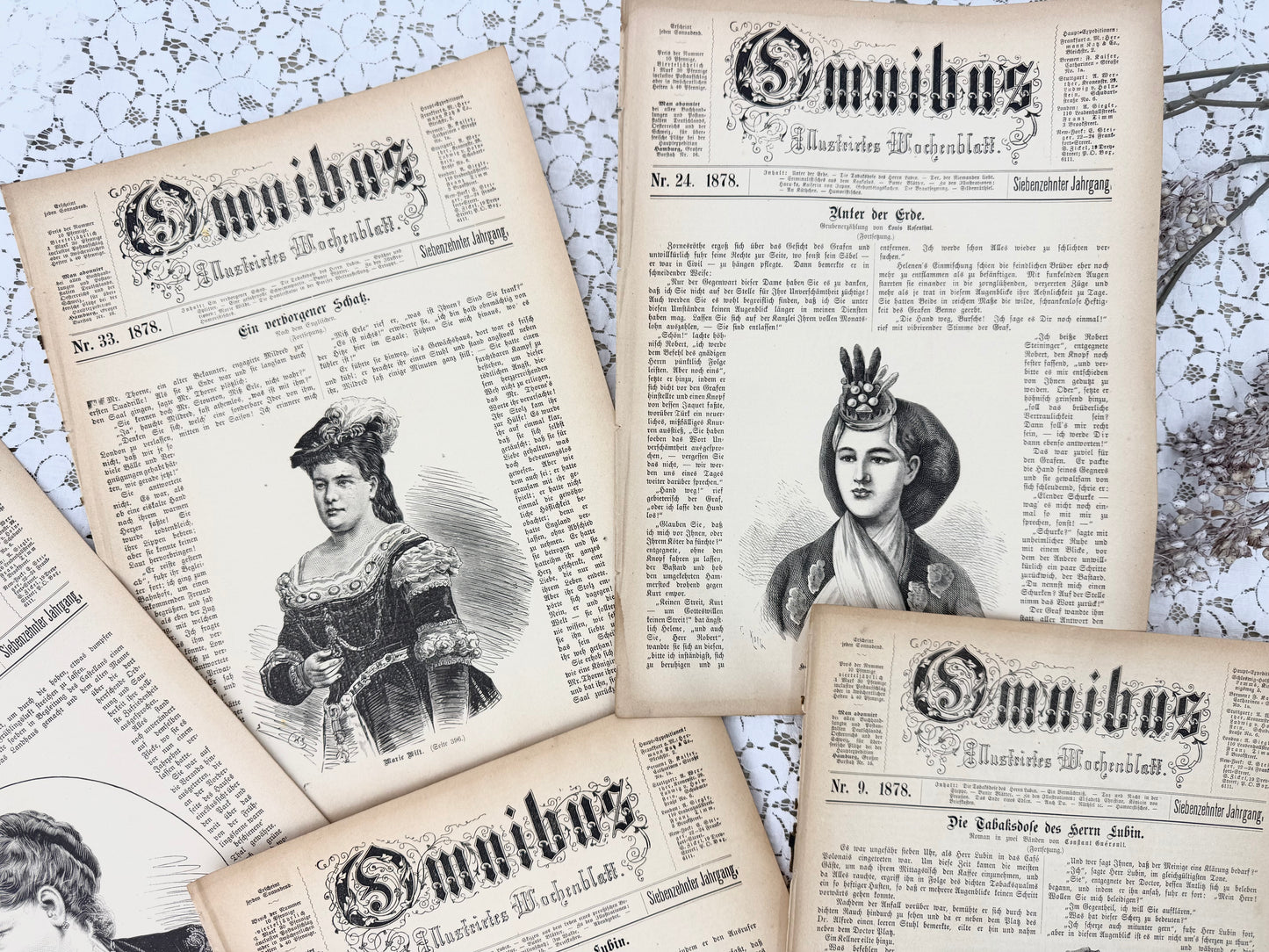 Vintage Covers (assorted set of 12)