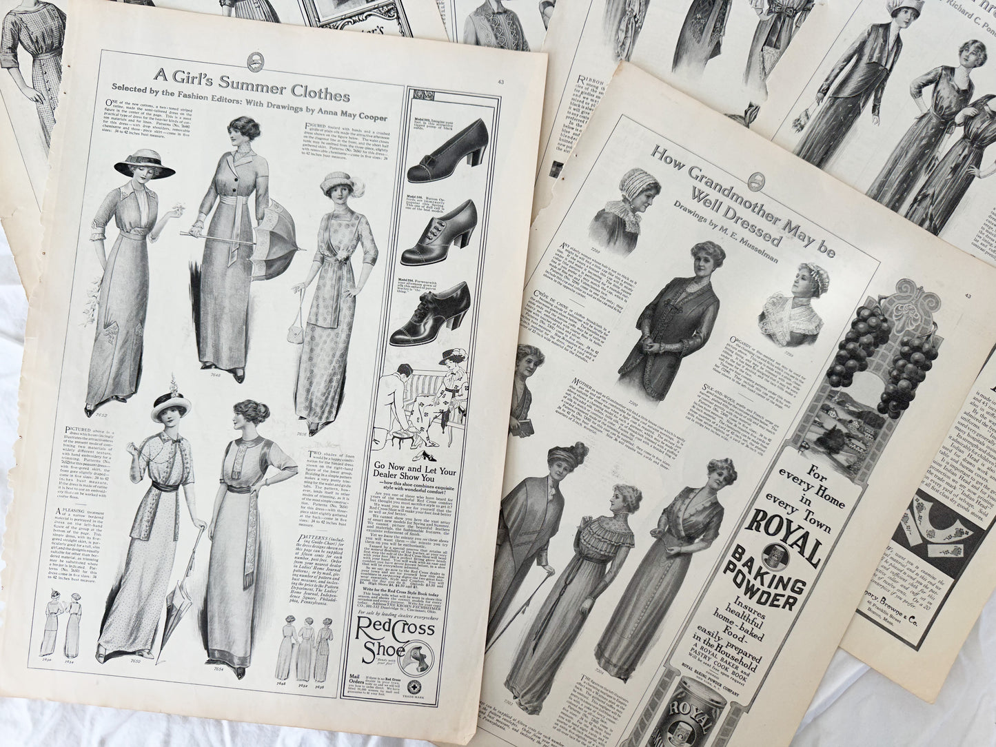 Vintage Fashion Page Set
