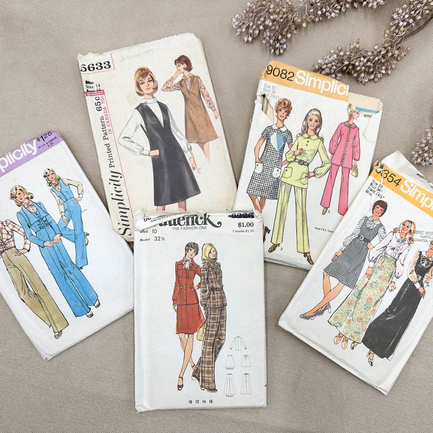 Set of Vintage Patterns