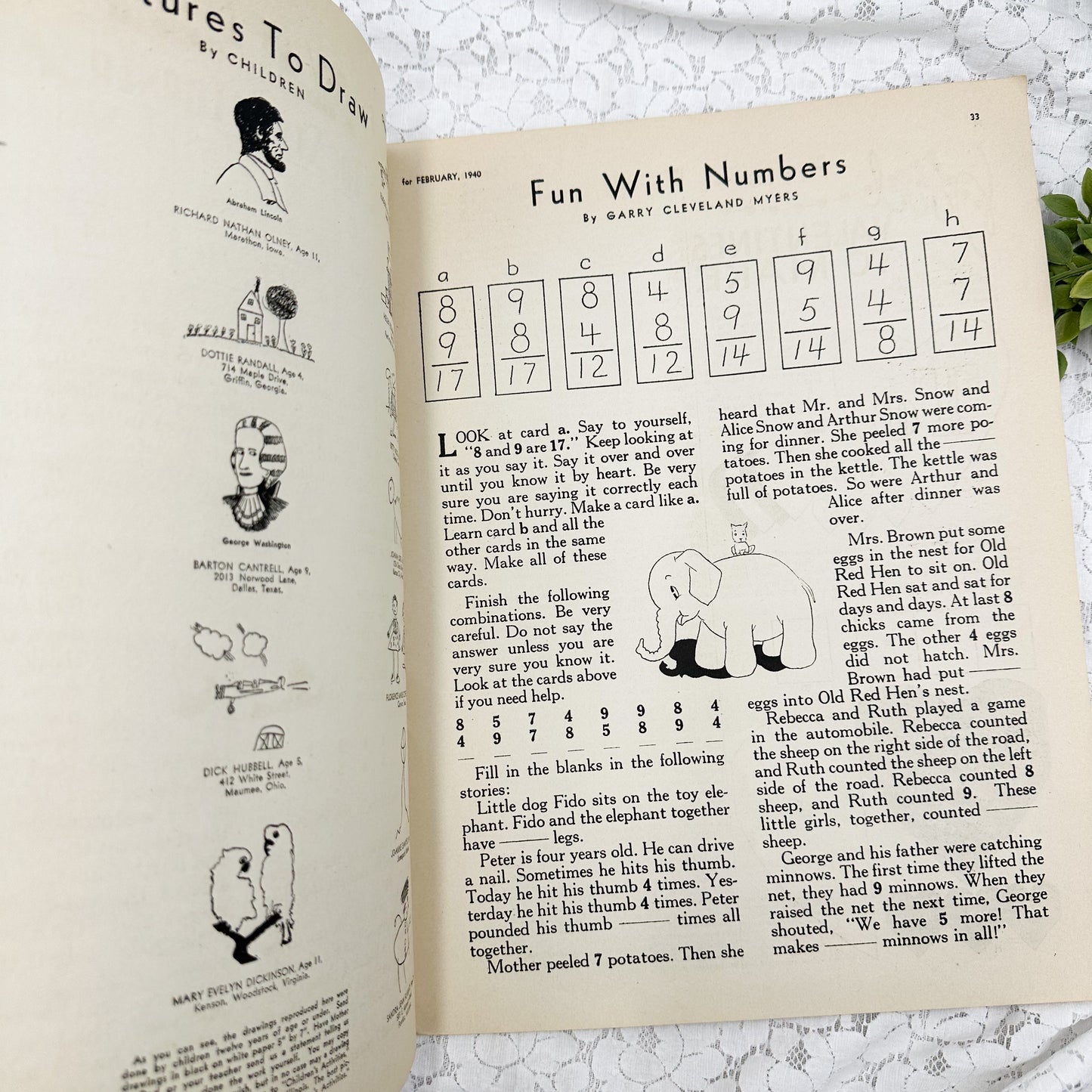 Vintage Children's Activities