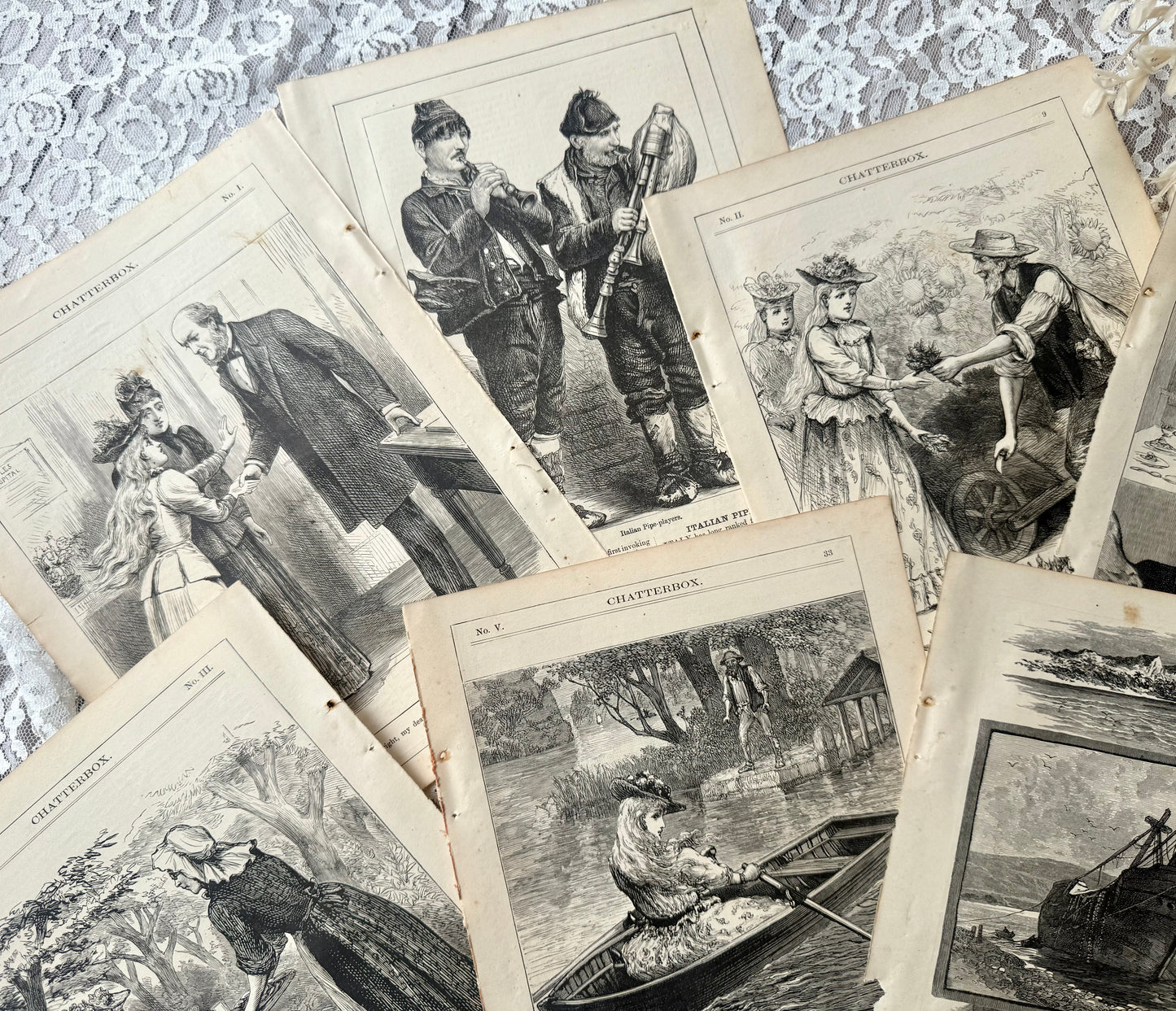 Vintage Chatterbox Illustrations