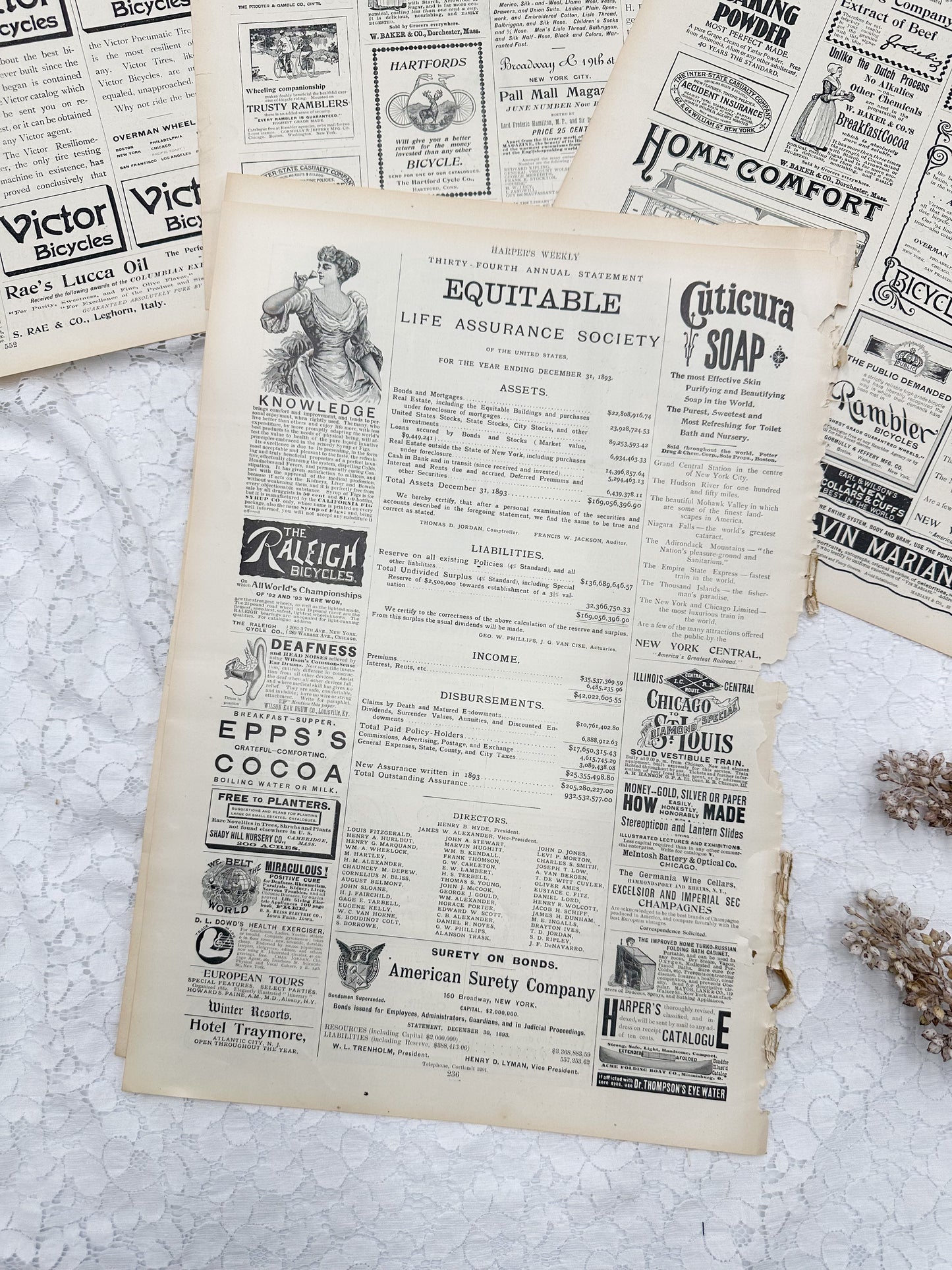Vintage Magazine Page Set