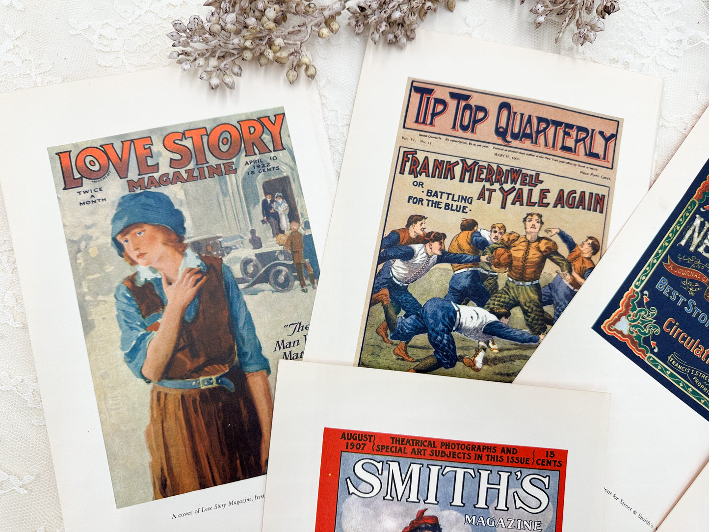 Vintage Advertisement Plate Set
