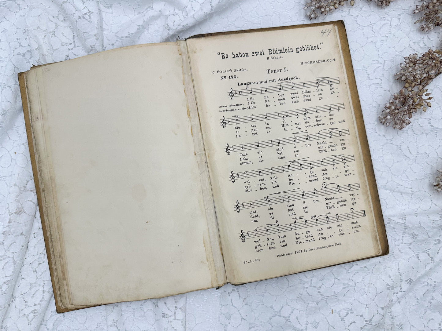 German Vintage Chorus Book with German Music