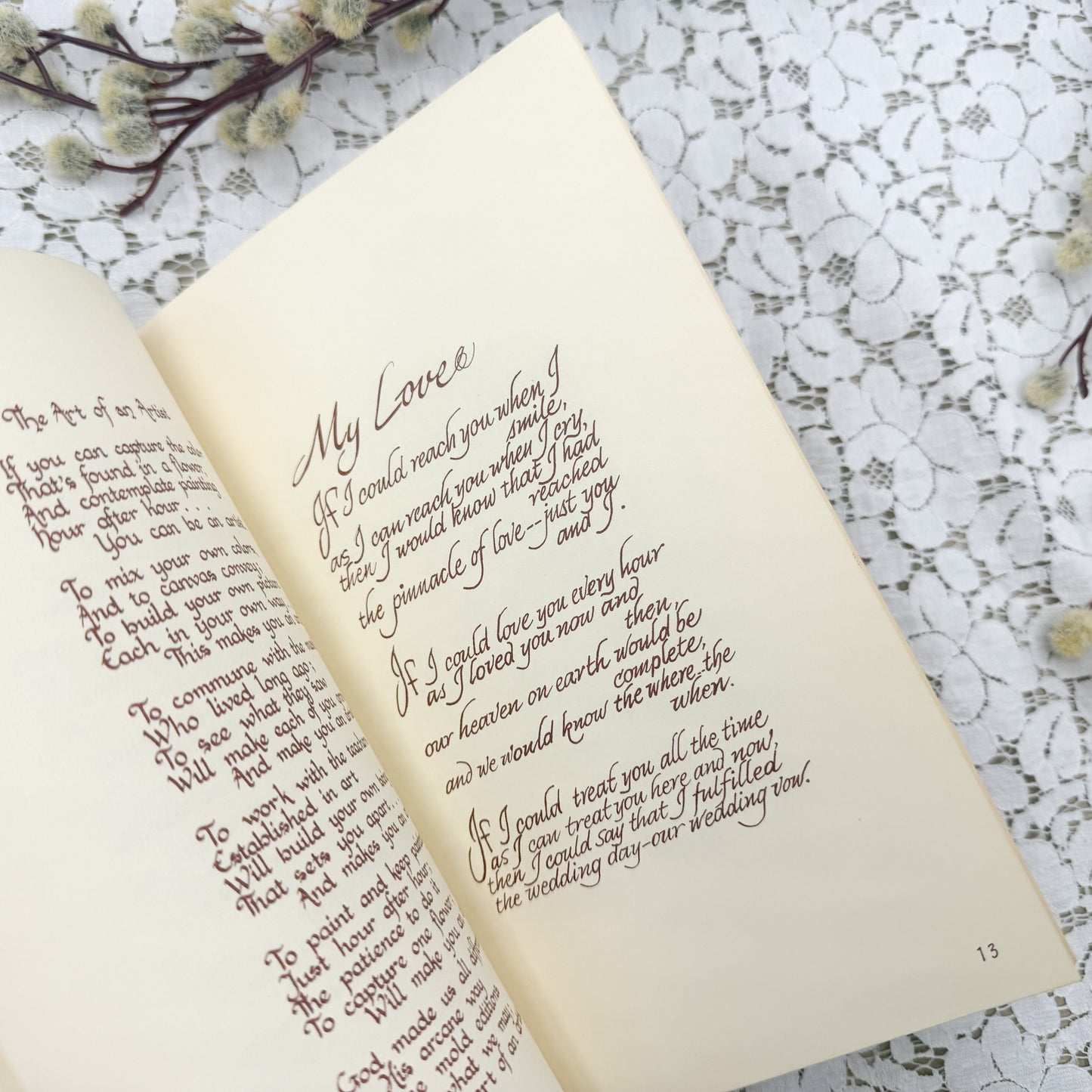 Vintage Poetry Book