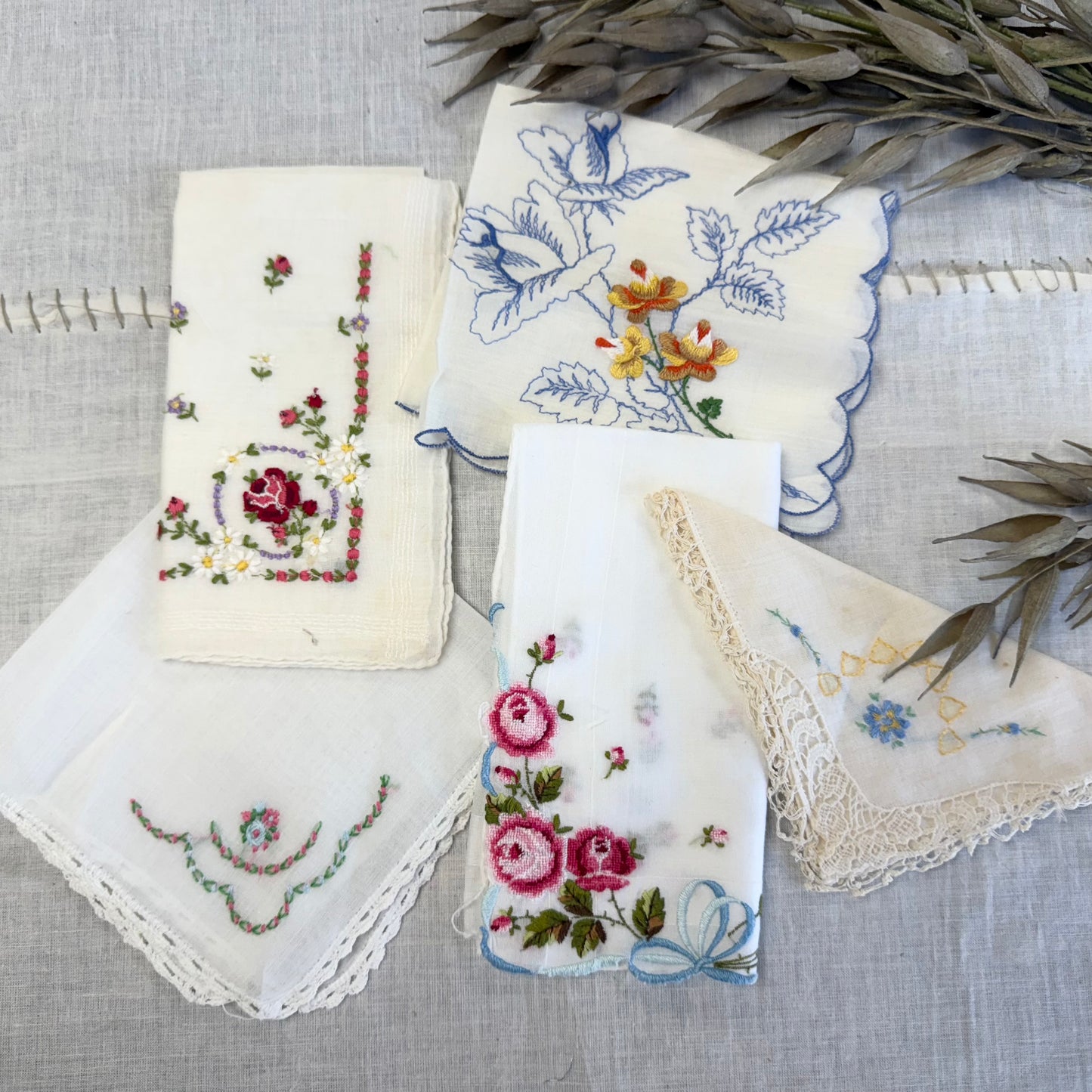 Vintage Hankie Set