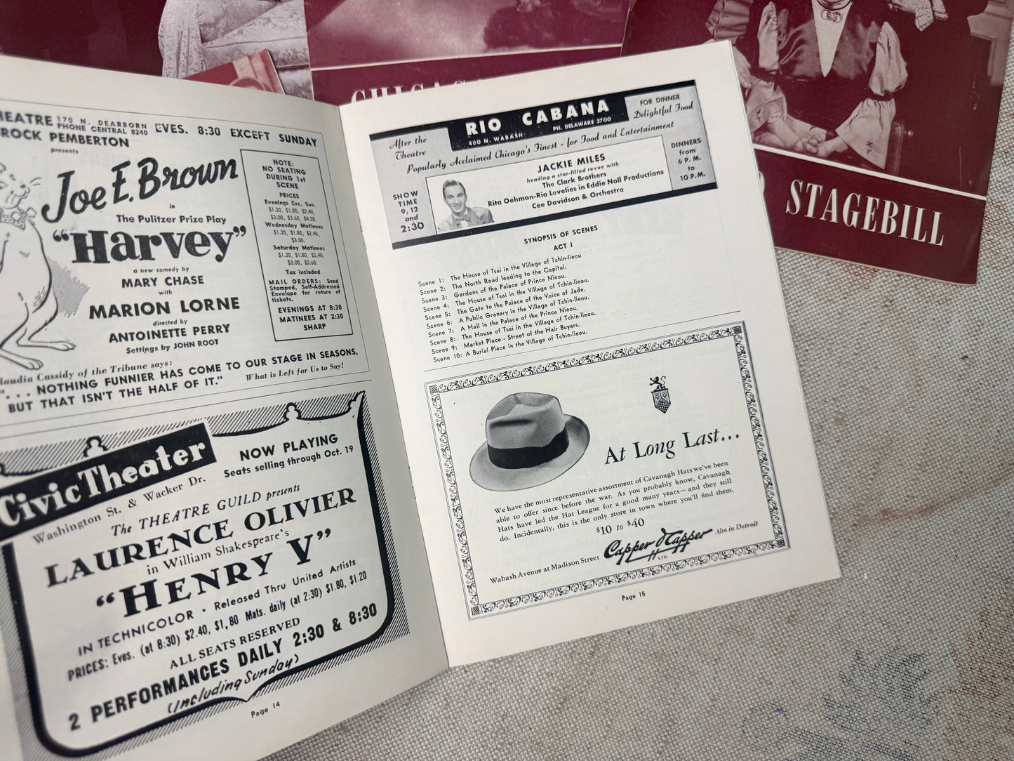 Vintage Playbill Set