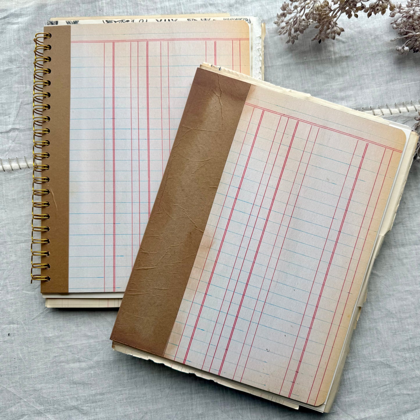 Vintage Mixed Media Journal- 9x12 inches
