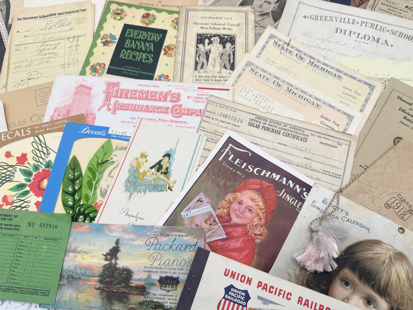 Vintage Ephemera Set