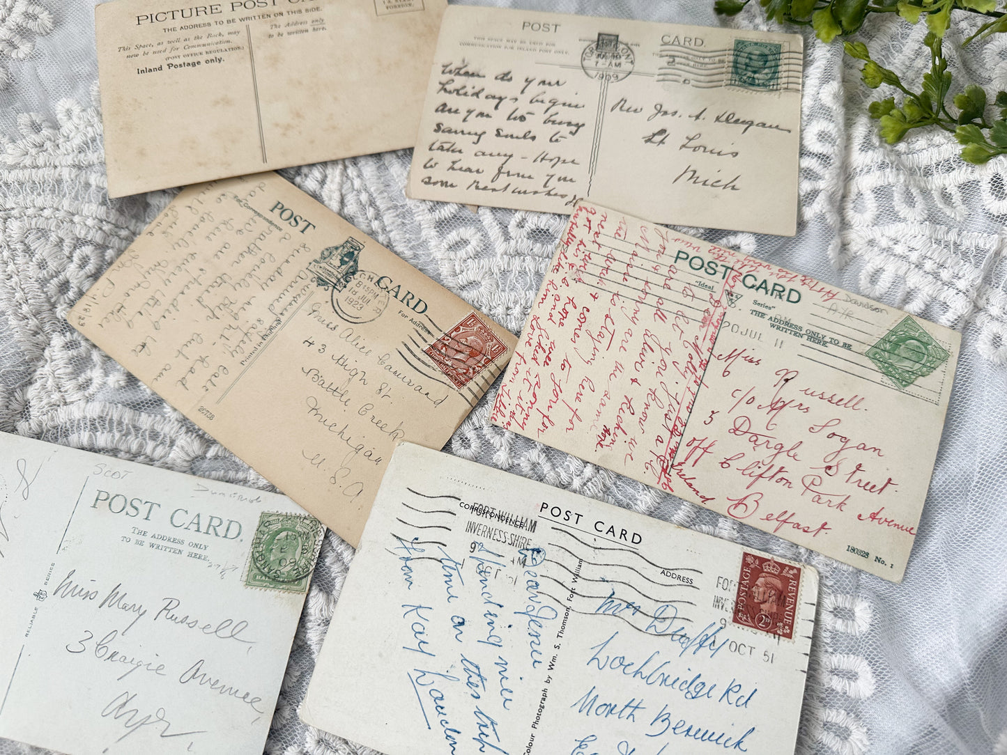 Vintage Postcard Set