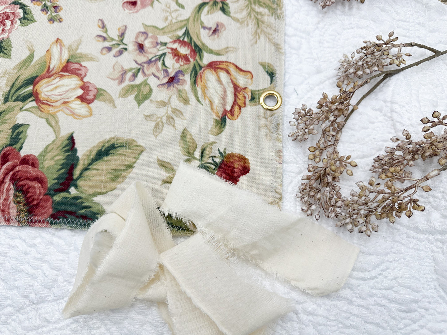 Reversible Journal Cover- Handmade with Vintage Fabrics