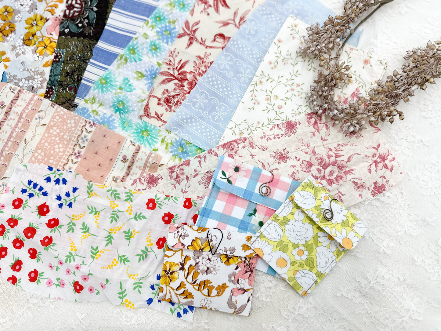 Printed Fabric Bundle- Great for freezer paper envelopes