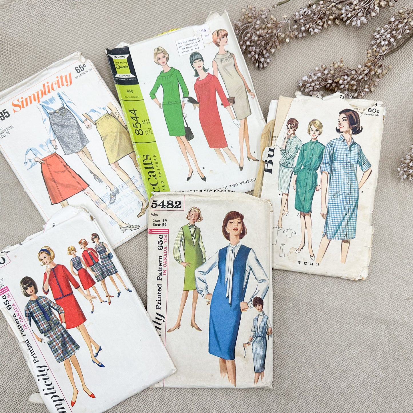 Set of Vintage Patterns