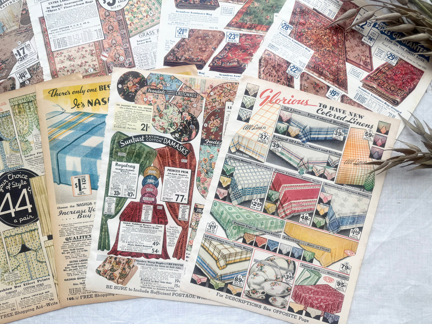 Vintage Catalog Pages