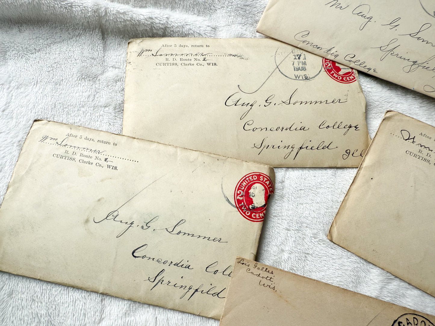 Vintage Letters and Envelope Set (Early 1900's)