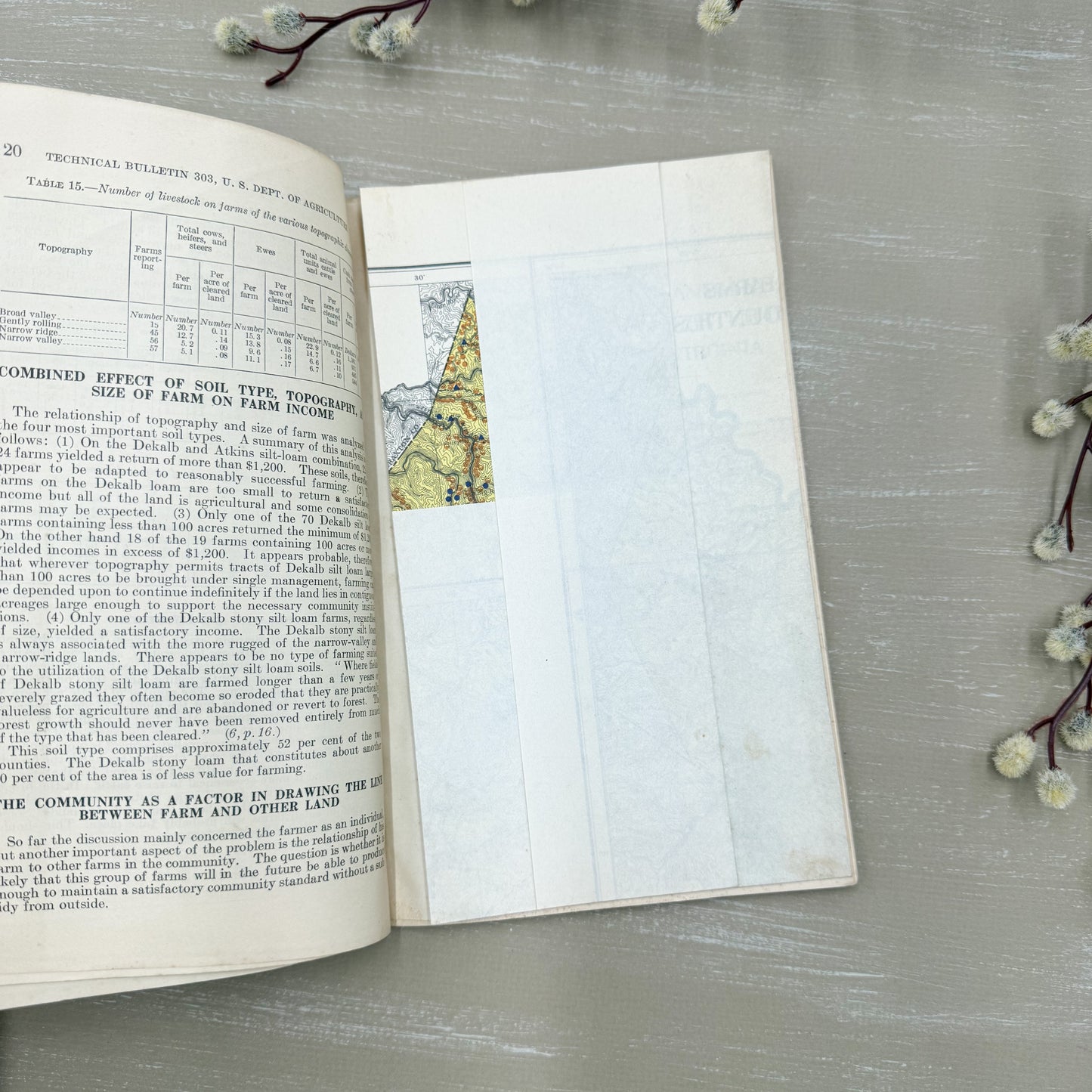 Vintage Book with Fold Out Maps