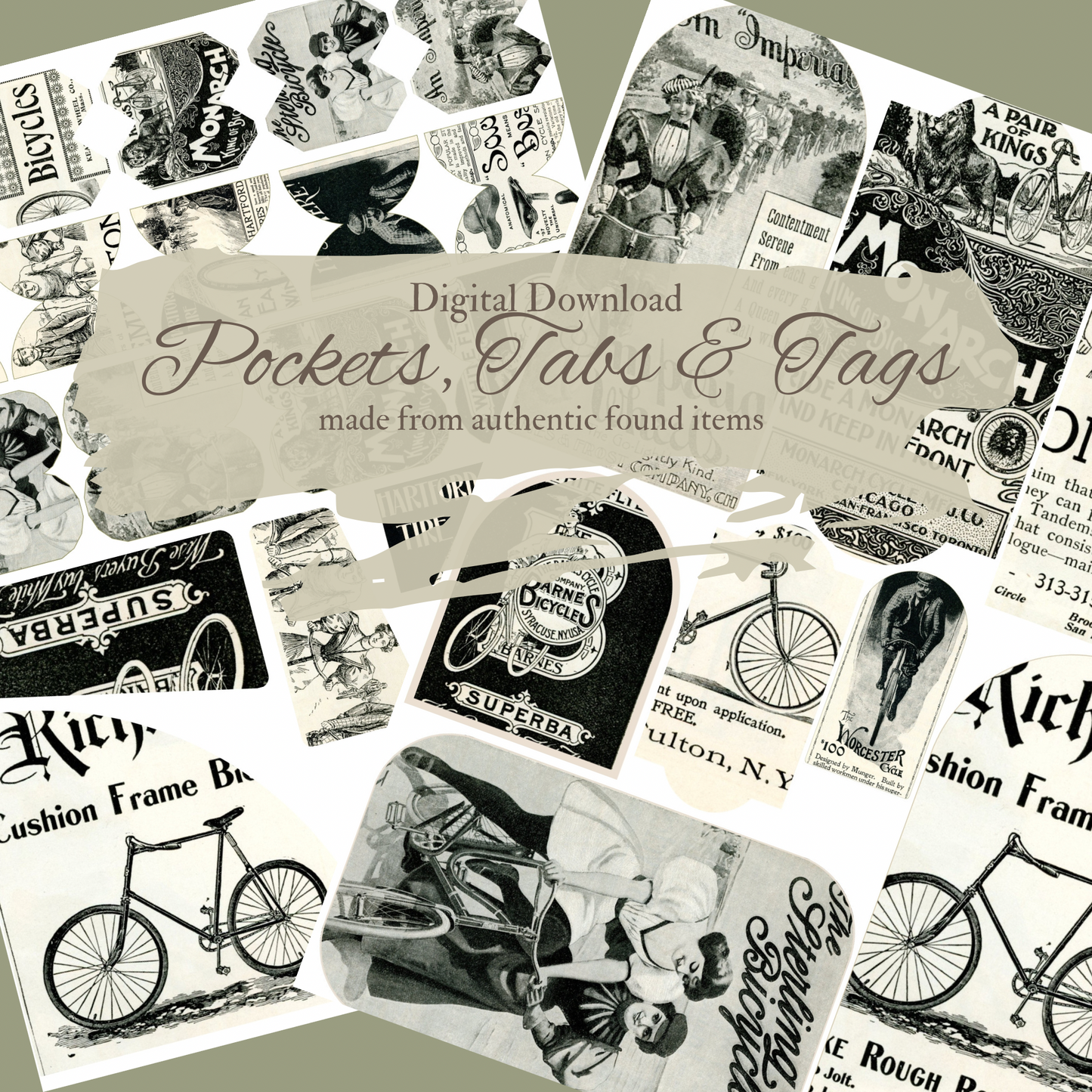 Vintage Bicycle Ads- Digital Download