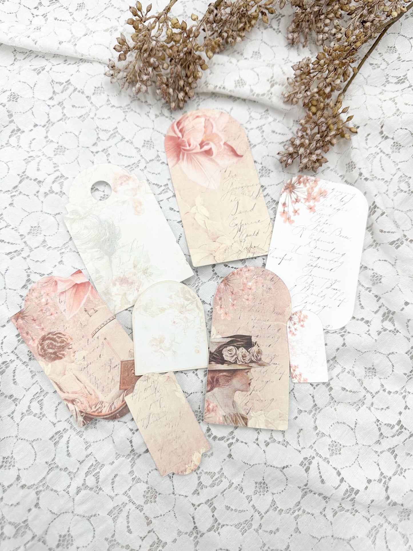 Reproduction Tags- Vintage Pink