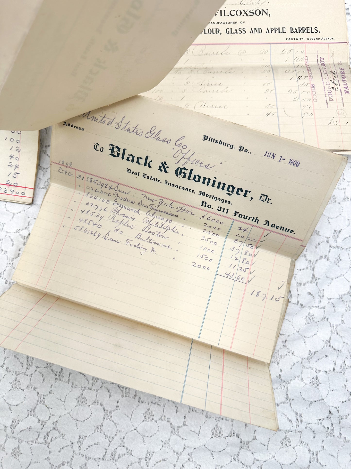 Vintage Ledgers and Papers (Set of 31 Papers)