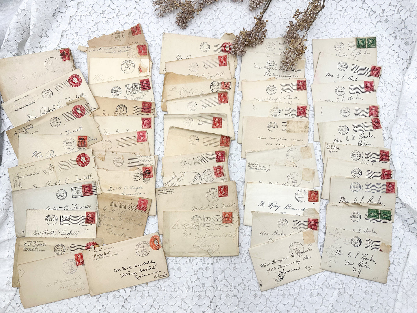 Vintage Envelopes and Letters (randomly selected set of five)