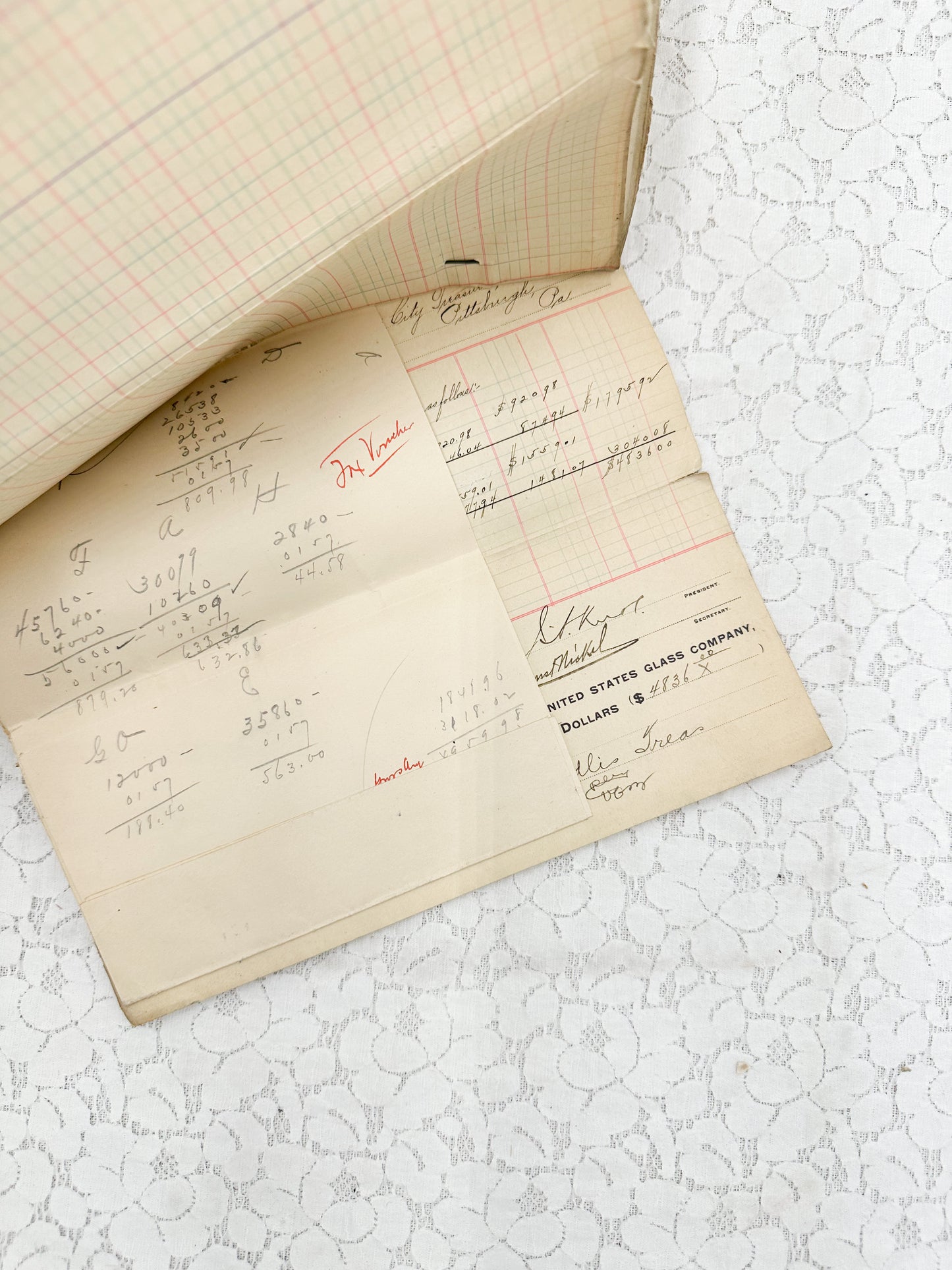 Vintage Ledger Pages