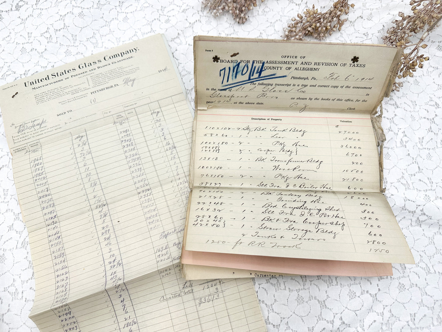 Vintage Ledgers and Papers (Set of 21)