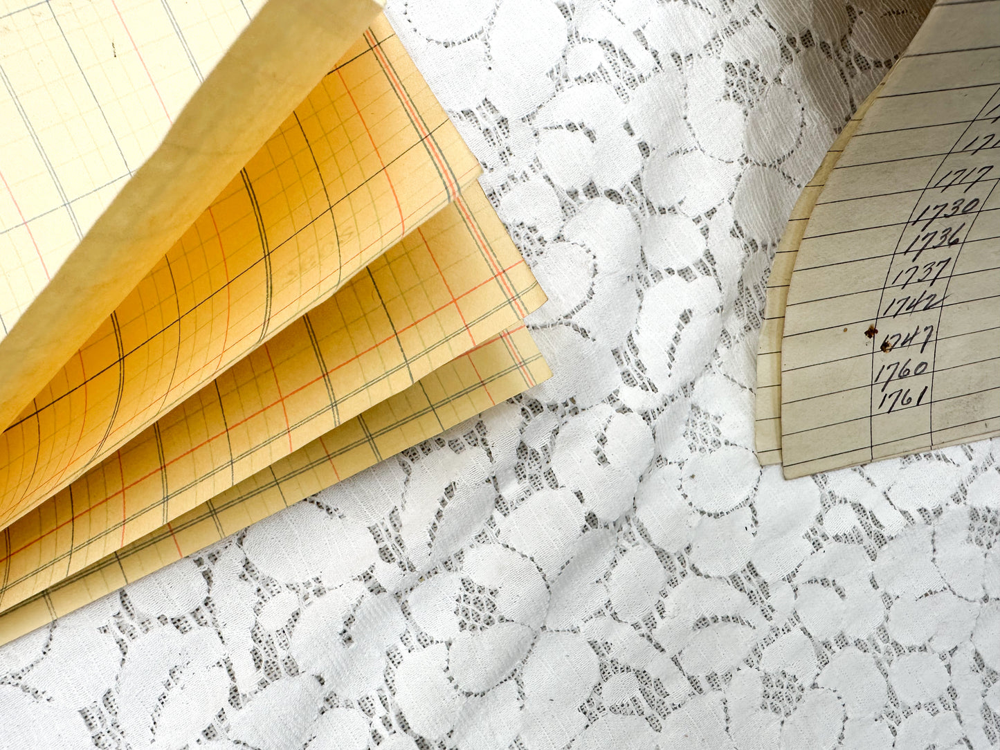 Vintage Ledgers & Papers (Set of 13)