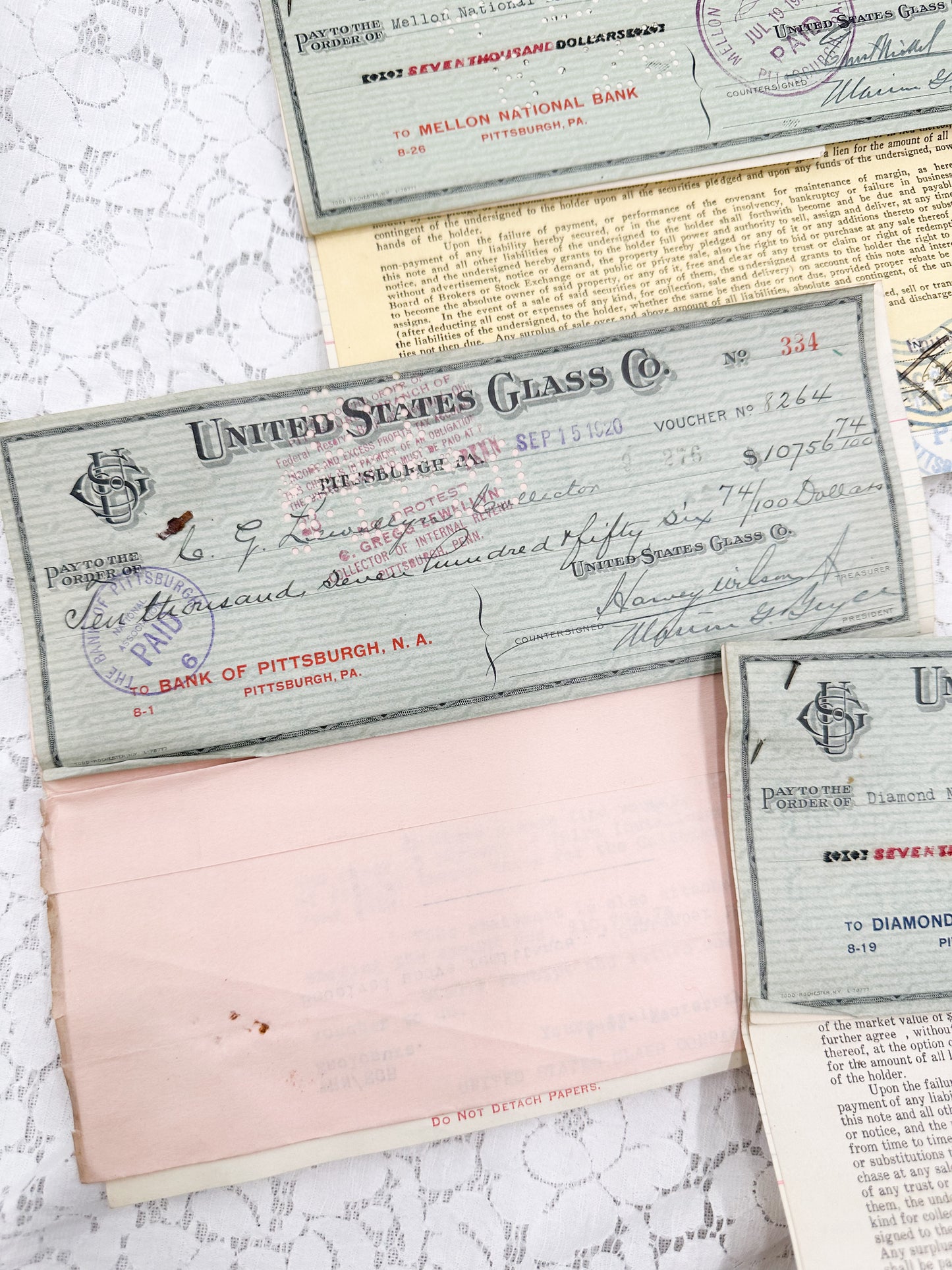 Glass Company Checks (Set of 5)