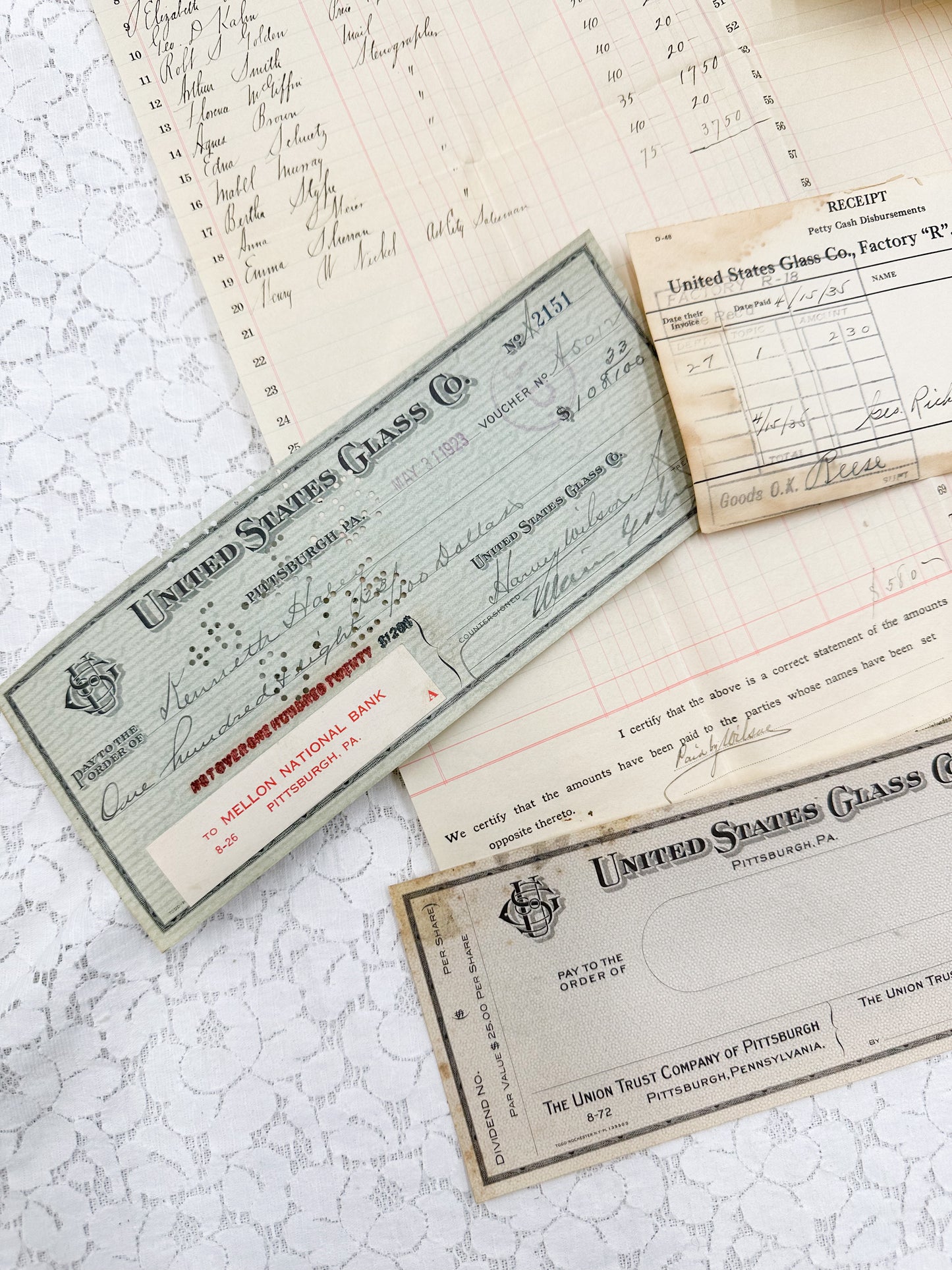 Glass Company Ephemera