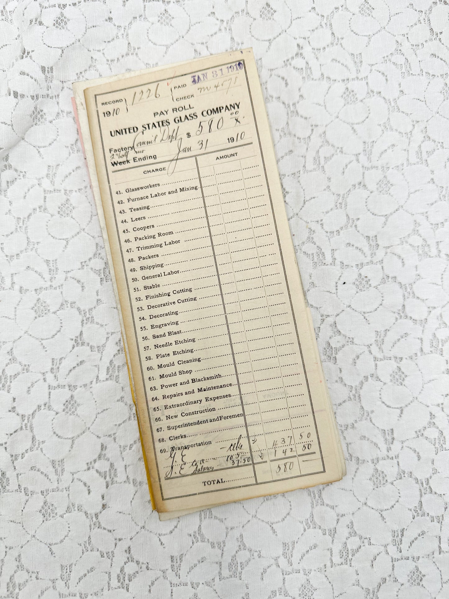 Glass Company Ephemera