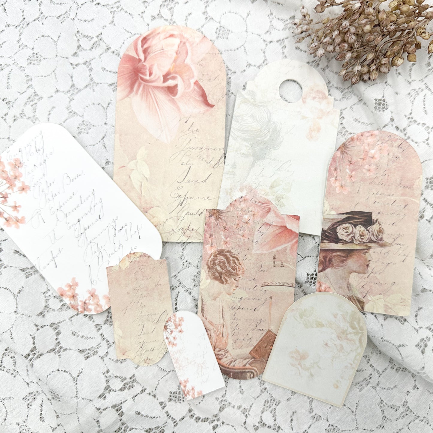 Reproduction Tags- Vintage Pink
