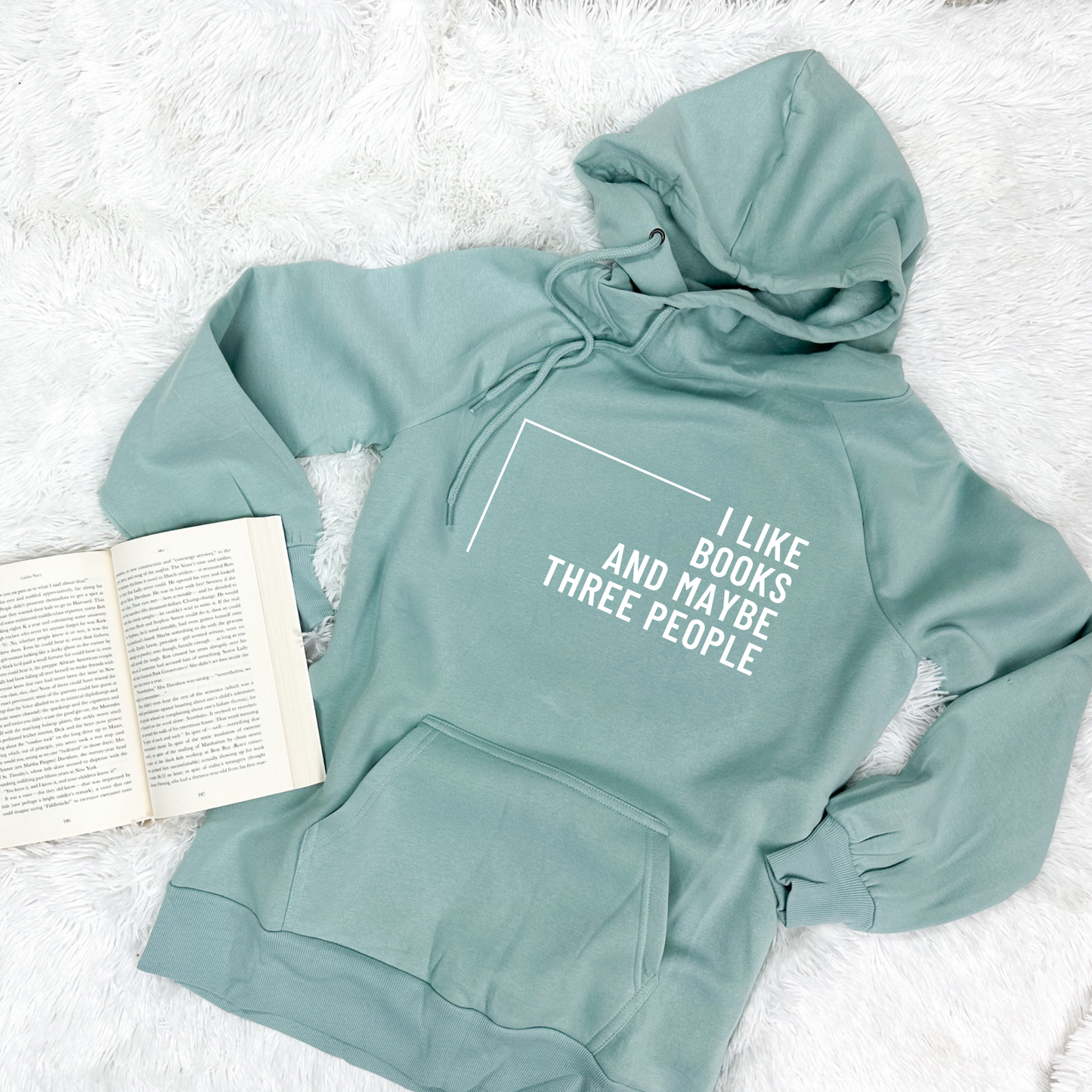 I Like Books Cowl Neck Sweatshirt