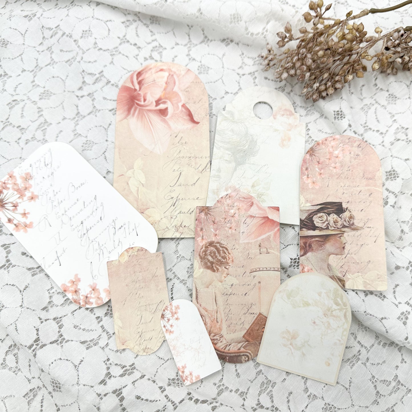 Reproduction Tags- Vintage Pink