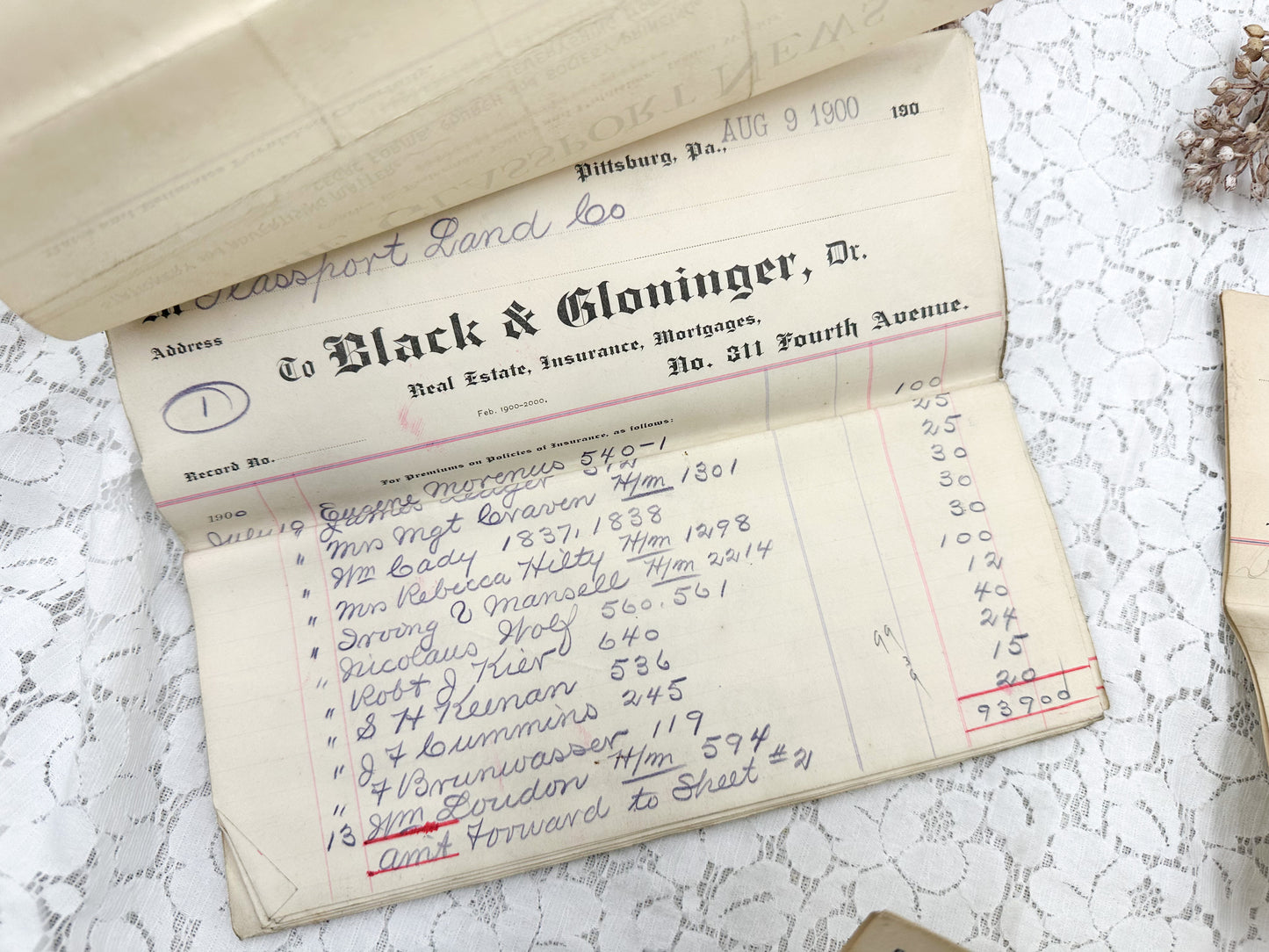Vintage Ledgers and Papers (Set of 31 Papers)