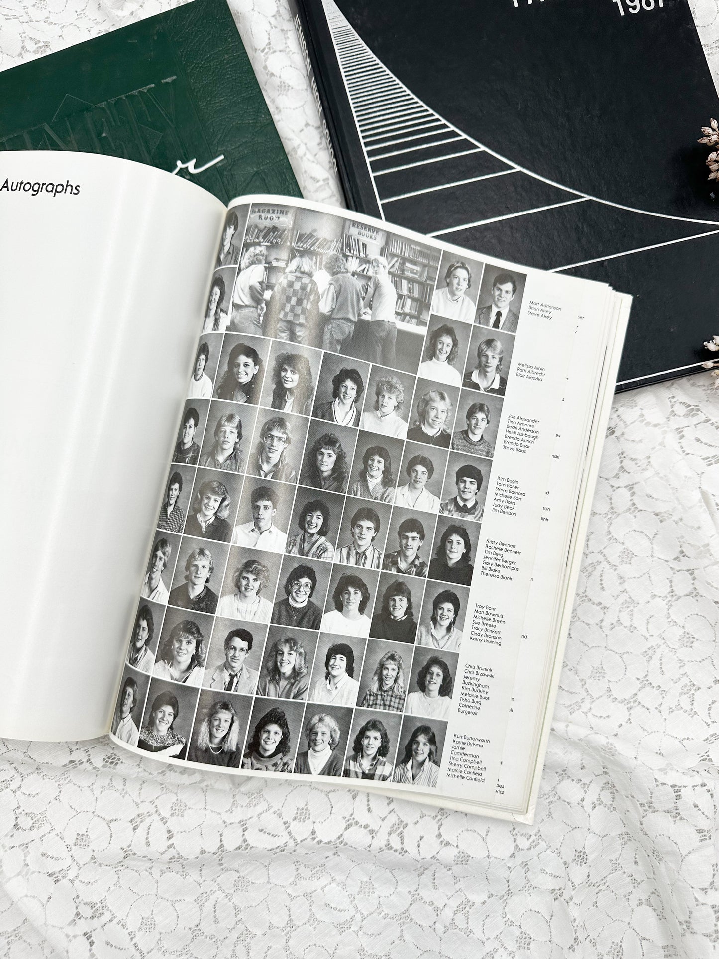 Group of 80's Year Books
